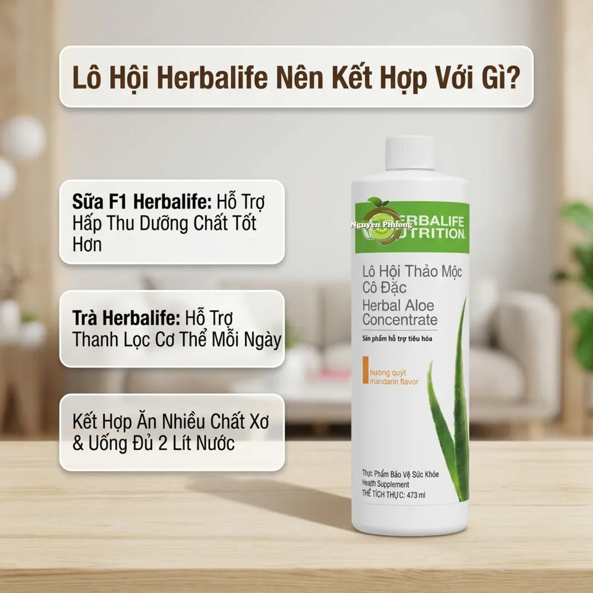 Gợi ý kết hợp Lô Hội Herbalife với hệ sinh thái sản phẩm