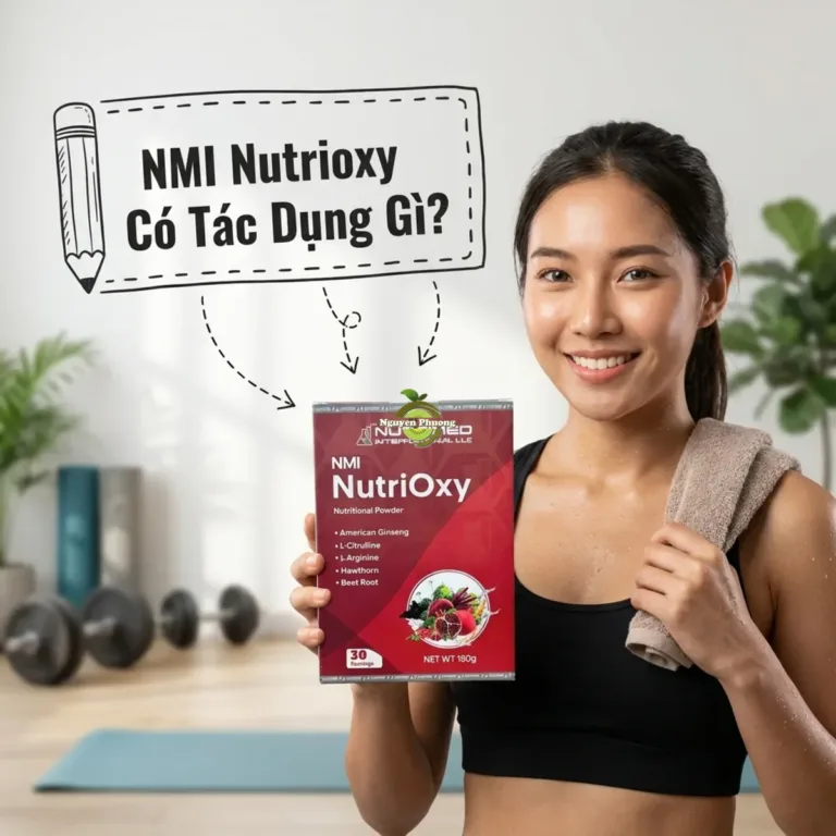 NMI Nutrioxy có tác dụng gì, tóm tắt 4 nhóm công dụng chính đối với sức khỏe