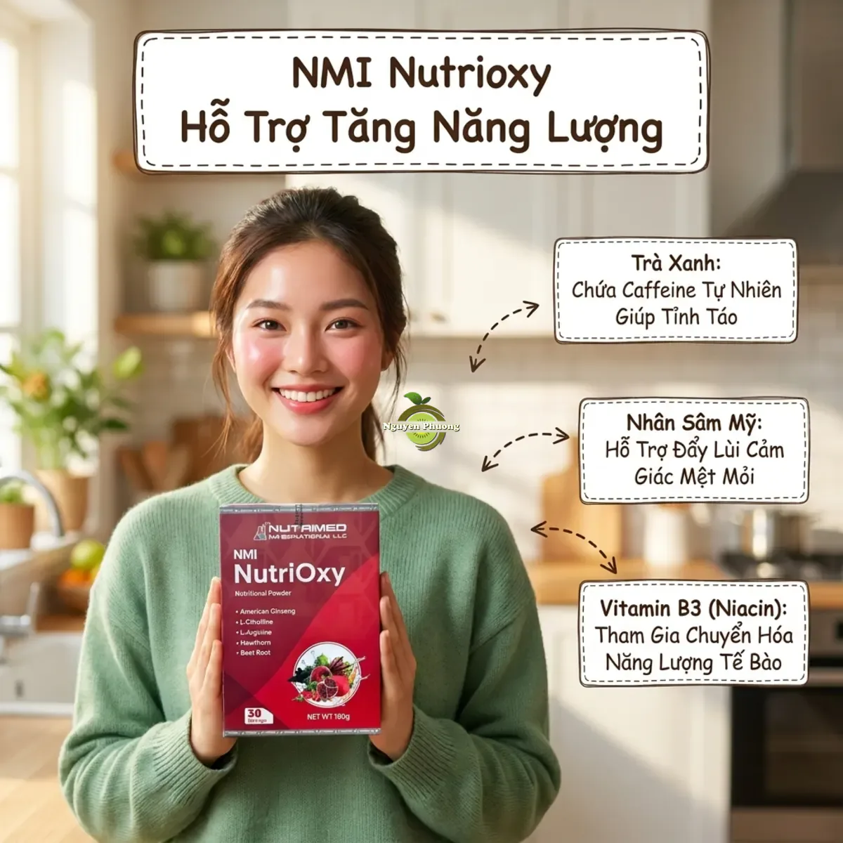 Khả năng hỗ trợ tăng năng lượng và giảm mệt mỏi của NMI Nutrioxy