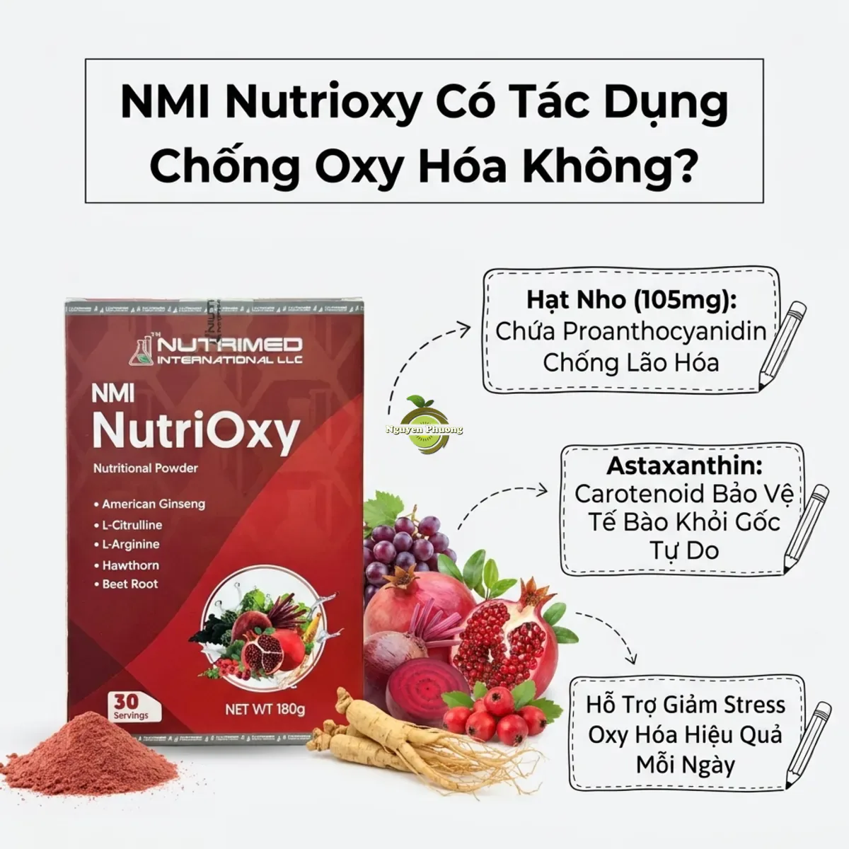 Tác dụng chống oxy hóa và bảo vệ tế bào của NMI Nutrioxy