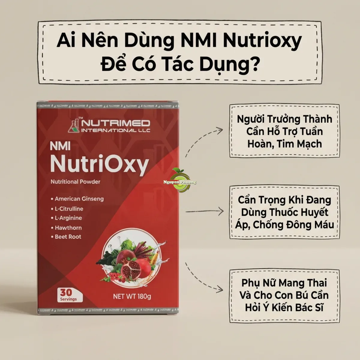 Những đối tượng nên và không nên sử dụng NMI Nutrioxy