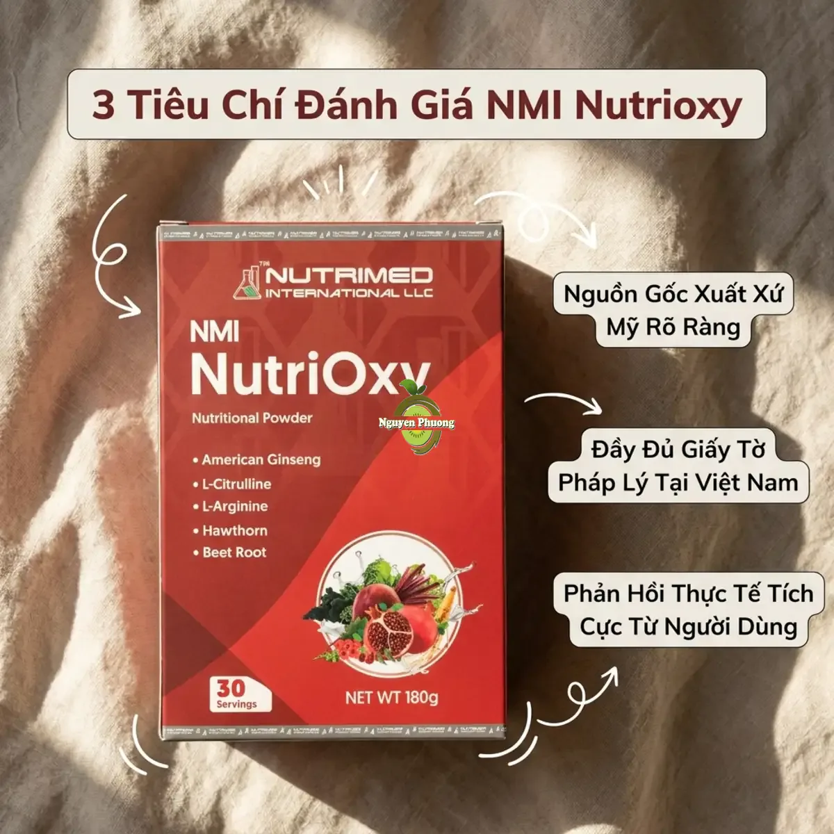 3 tiêu chí đánh giá chất lượng sản phẩm NMI Nutrioxy