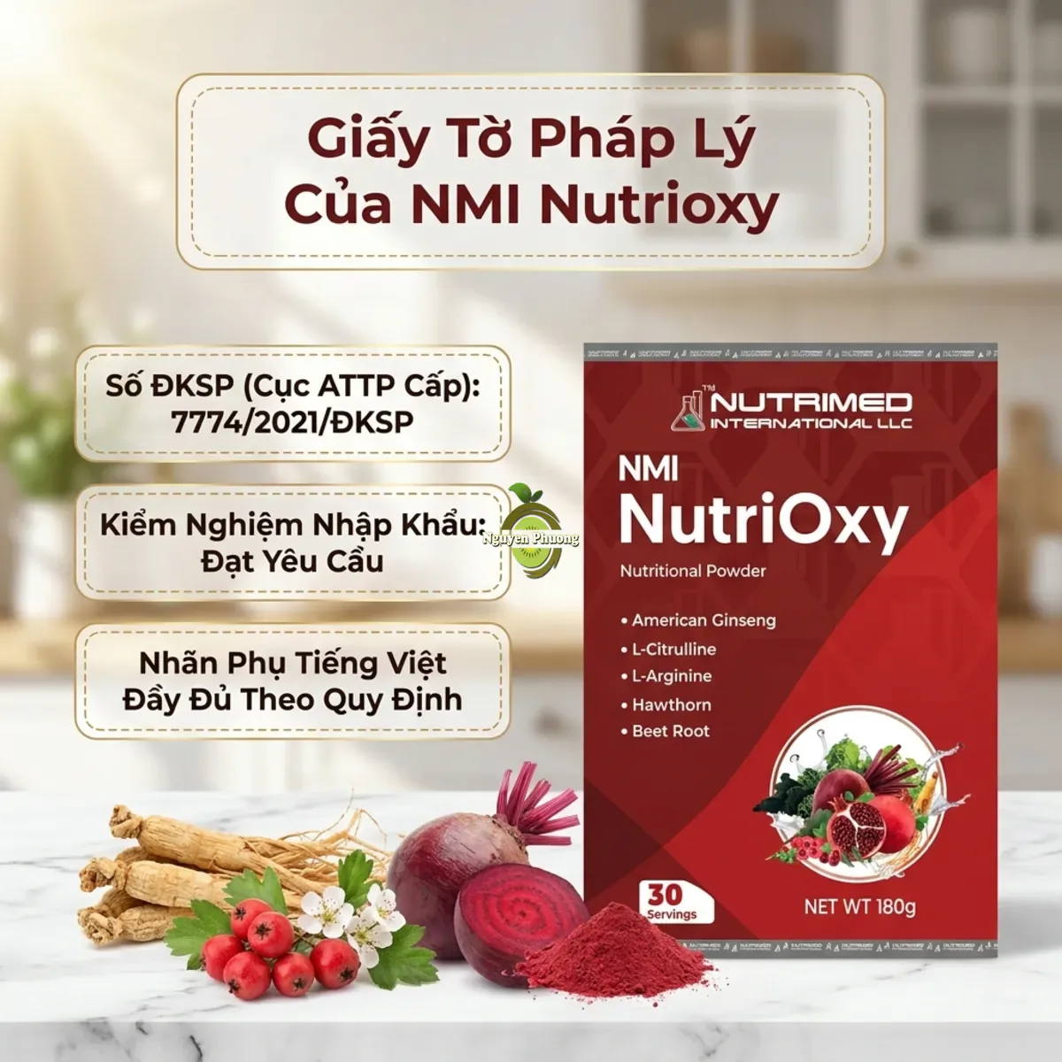 Hồ sơ giấy tờ pháp lý chứng nhận an toàn của NMI Nutrioxy
