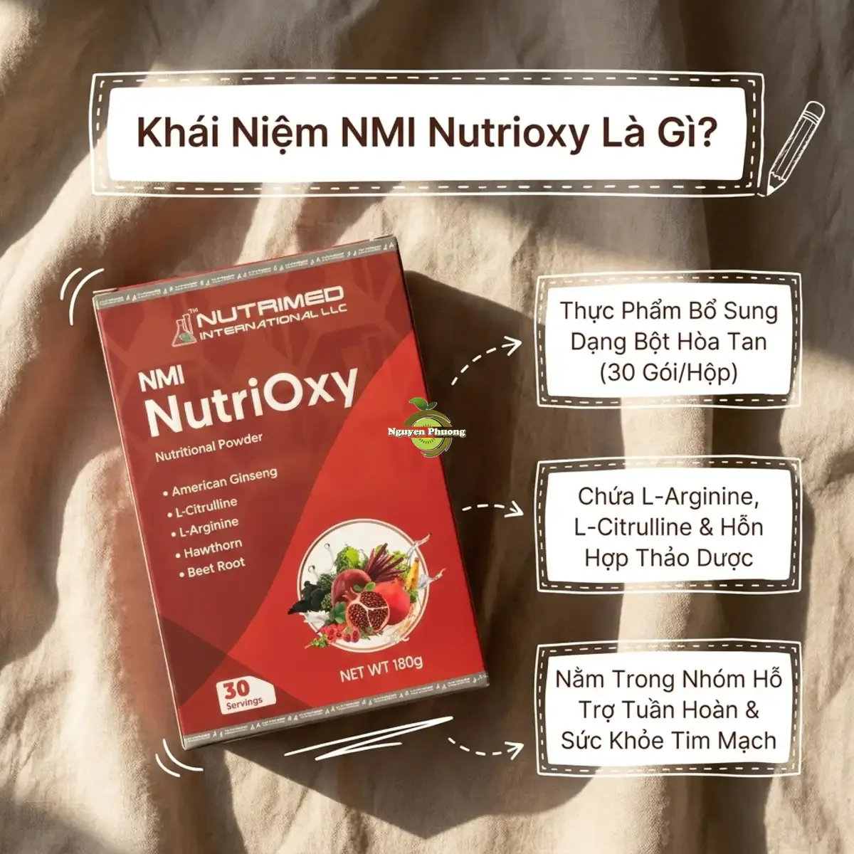 NMI Nutrioxy là gì, dạng bào chế và thành phần công dụng chính