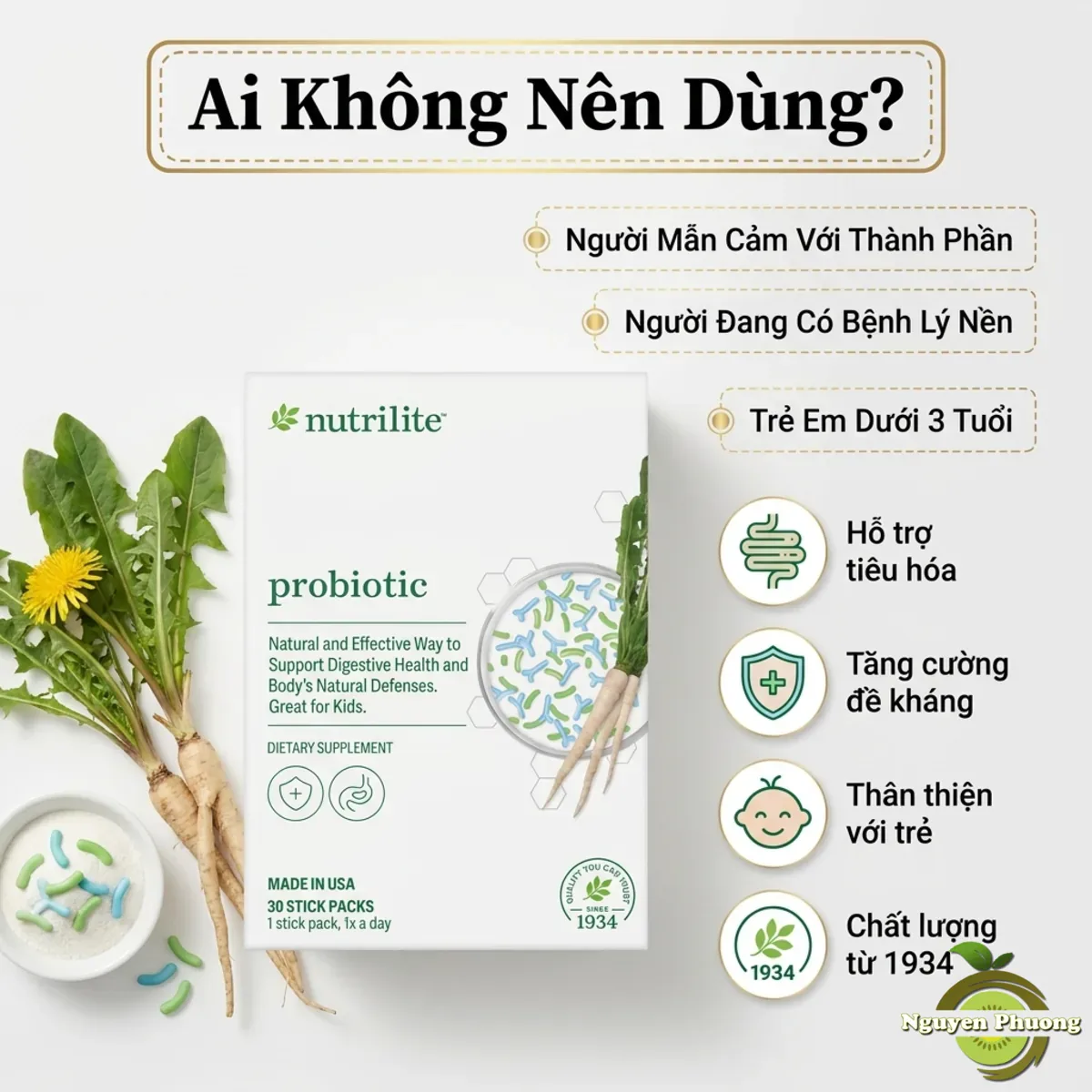 Ai không nên dùng Nutrilite Probiotic