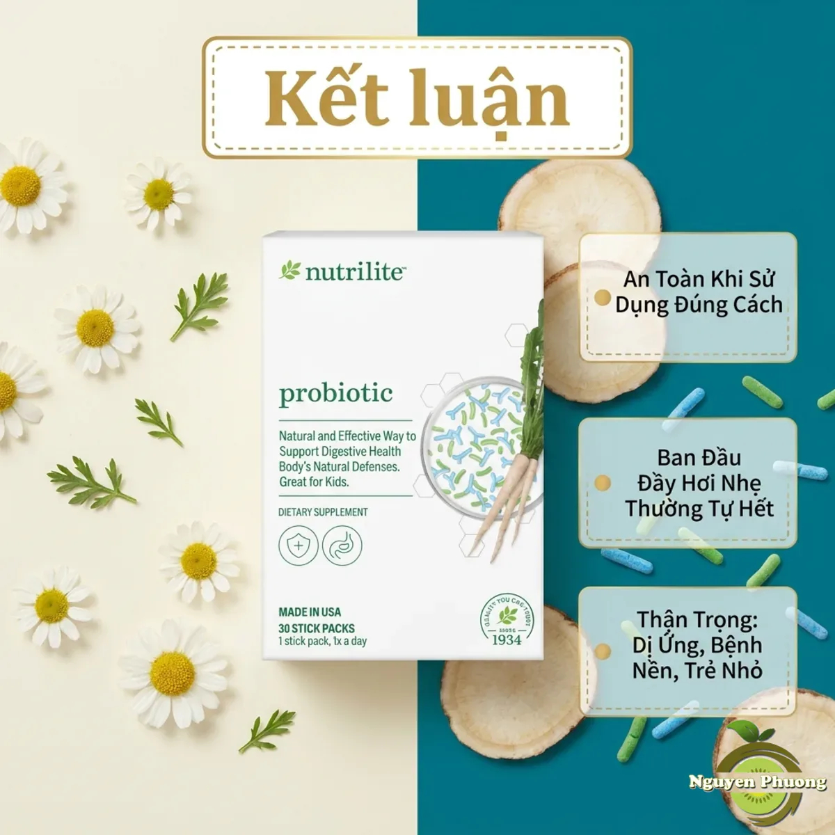 Kết luận về tác dụng phụ của Nutrilite Probiotic