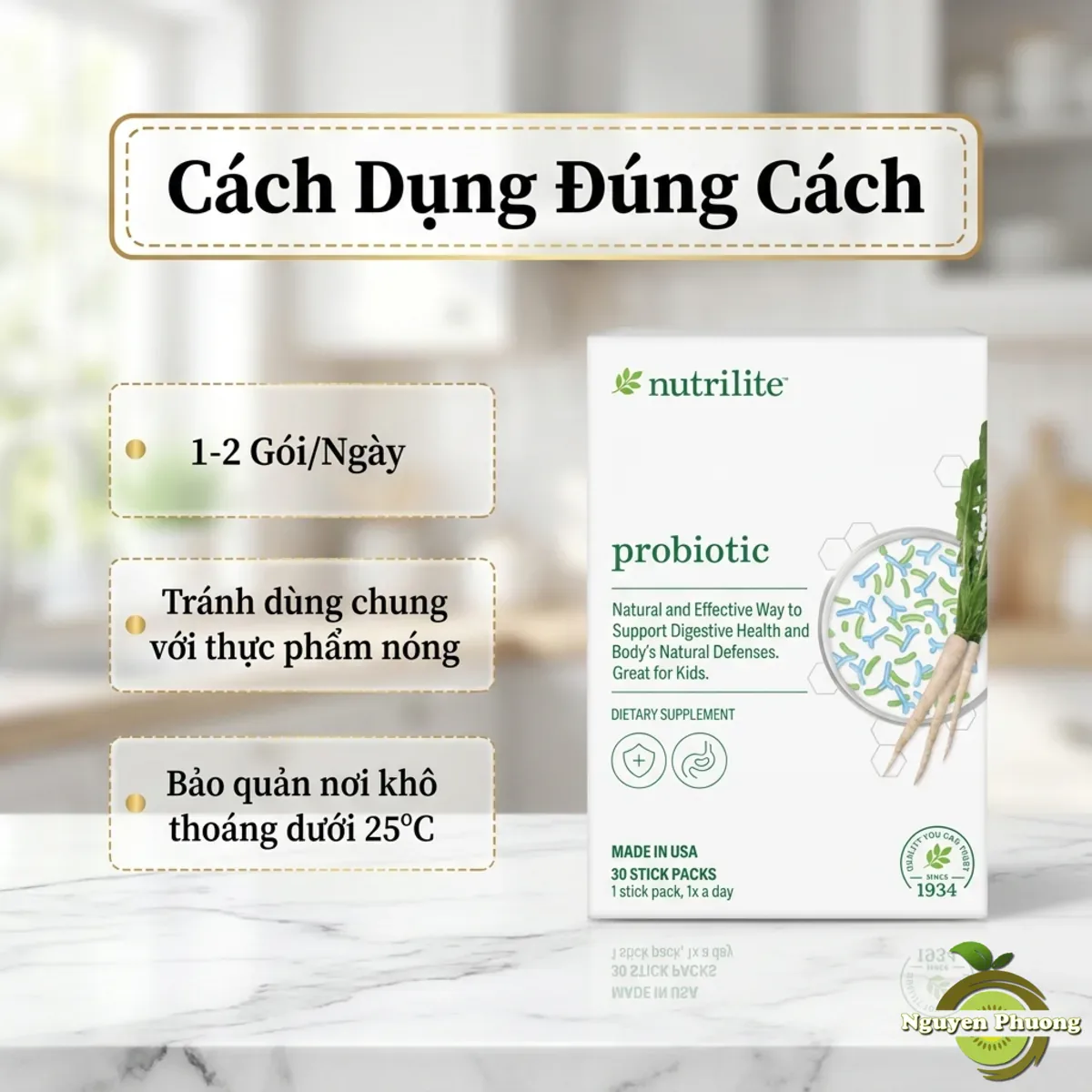 Cách dùng Nutrilite Probiotic đúng cách