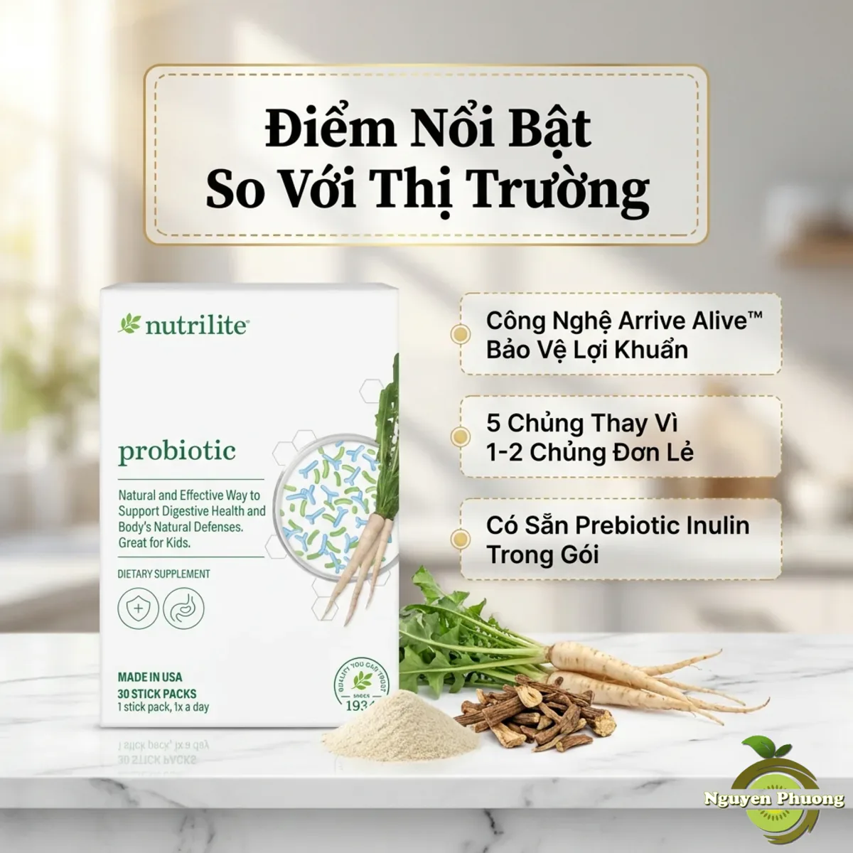 Điểm nổi bật của Nutrilite Probiotic so với thị trường