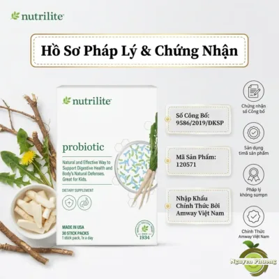 Hồ sơ pháp lý và chứng nhận Nutrilite Probiotic