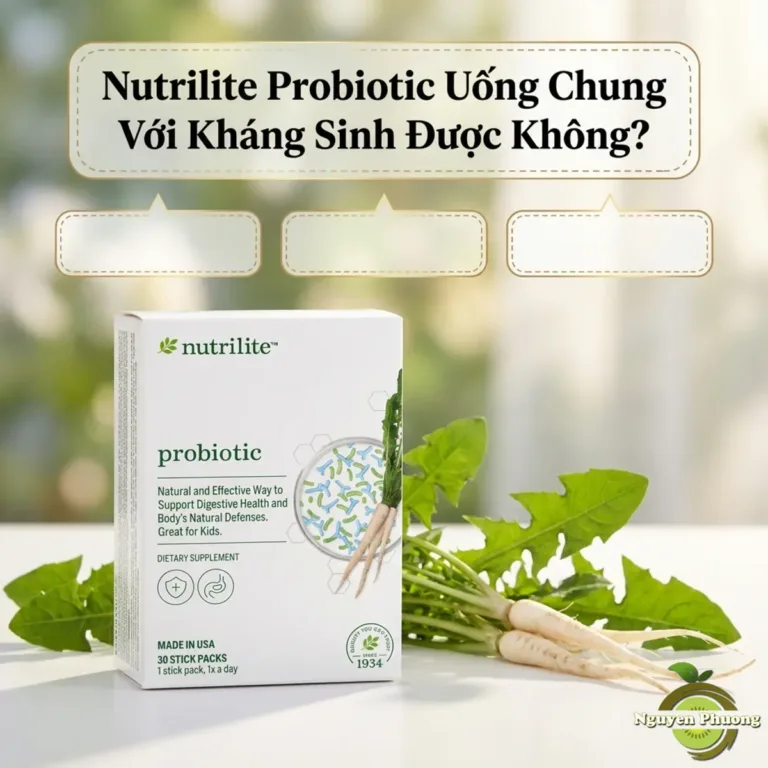 Nutrilite Probiotic uống chung với kháng sinh được không