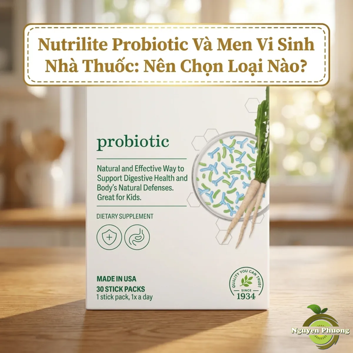 Nutrilite Probiotic và men vi sinh nhà thuốc - nên chọn loại nào