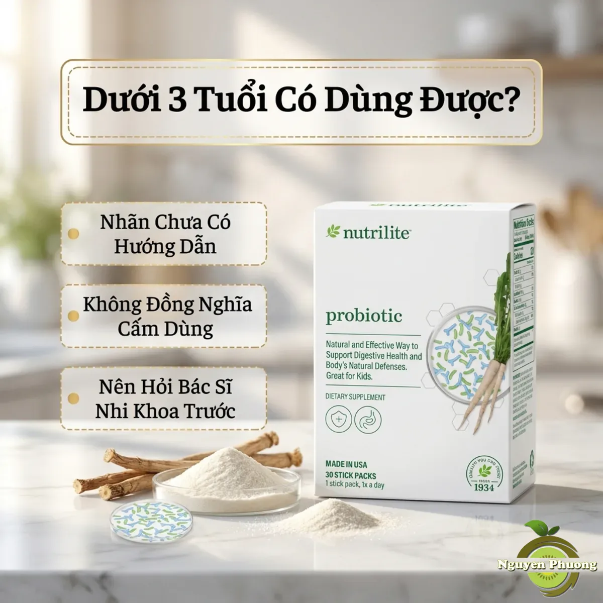 Hinh anh minh hoa: Trẻ Dưới 3 Tuổi Có Dùng Được Nutrilite Probiotic Không?