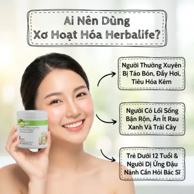 Những đối tượng nên và không nên sử dụng Xơ Hoạt Hóa Herbalife
